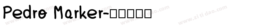 Pedro Marker字体转换